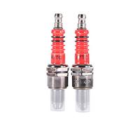 WOOSTAR A7TC Bujía 3 Electrodo Reemplazo para 50cc 70cc 90cc 110cc 125cc Scooter Dirt Pocket Bike ATV Ciclomotor Quad Paquete de 2