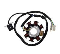 WOOSTAR Estator Magneto 8 Bobinas 5 Cables Reemplazo para 4 Tiempos 50cc 60cc 80cc Chino ATV Quad GY6 152QMI Motor Taotao Crossfire Scooter