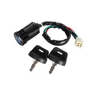 WOOSTAR Interruptor con Llave 4 Cables con Gorra Reemplazo para 50cc 70cc 90cc 110cc 125cc 150cc 200cc 250cc Taotao Sunl ATV Quad Dirt Pocket Bike Eléctrico Scooter