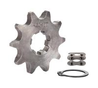 WOOSTAR Moto Piñon Delantero 420 de 10 Dientes 17mm para 50cc 70cc 90cc 110cc 125cc Dirt Pit Bike Mini Bike ATV Quad Ciclomotor