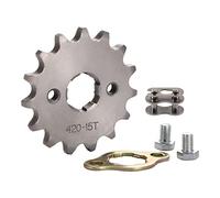 WOOSTAR Moto Piñon Delantero 420 de 15 Dientes 20mm para 50cc 70cc 90cc 110cc 125cc Dirt Pit Bike Mini Bike ATV 4 Wheeler Ciclomotor