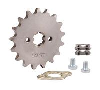WOOSTAR Moto Piñon Delantero 420 de 17 Dientes 17mm para 50cc 70cc 90cc 110cc 125cc Dirt Pit Bike Mini Bike ATV 4 Wheeler Ciclomotor