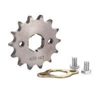WOOSTAR Moto Piñon Delantero 428-14T Dientes 20mm Reemplazo para 50cc 70cc 90cc 110cc 125cc Dirt Pit Bike Mini Bike ATV Quad Ciclomotor
