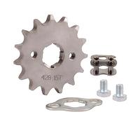 WOOSTAR Moto Piñon Delantero 428 de 15 Dientes 20mm para 50cc 70cc 90cc 110cc 125cc Dirt Pit Bike Mini Bike ATV Quad Ciclomotor