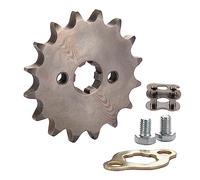 WOOSTAR Moto Piñon Delantero 428 de 16 Dientes 17mm para 50cc 70cc 90cc 110cc 125cc Dirt Pit Bike Mini Bike ATV Quad Ciclomotor