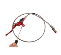 WOOSTAR Palanca de Embrague Cilindro Maestro Hidráulico con Tubo Combustible Reemplazo para Suzuki 125cc 150cc 180cc 200cc 250cc Vertical Motor Motocicleta Pocket Bike Pit Dirt Bike ATV Quad Rojo