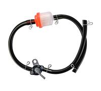 WOOSTAR Tubo Combustible Moto 8mm con Filtro Gasolina con Interruptor Combustible Reemplazo para 50cc 110cc 125cc 150cc 250cc China ATV Quad Scooter Rojo