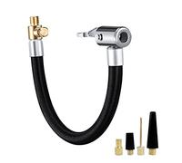 Wootap Portabrocas de Bloqueo con Manguera de Aire Adaptador de inflador de extensión Tubos de inflado para la Bomba del neumático de la Motocicleta de la Motocicleta (23.5cm)