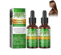 Wootapson 2PC Aceite de Romero para el Cabello, Hair Strength Oil, Nutrición profunda y reparación, Suaviza el pelo encrespado y las puntas abiertas, Textura ligera y no grasa
