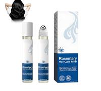 Wootapson 2PC Hair Growth Serum Roll On, Hair Strength Oil, Aceite de Romero Nutrición profunda y reparación, Shine & Strength, Suaviza el cabello encrespado y las puntas abiertas, 30 Ml/1 Fl.Oz