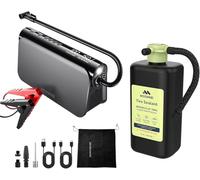 Woowind 3-en-1 Arrancador de Baterías, Compresor de Aire 150PSI/10,3Bar y Power Bank 65W, Arrancador de Coches 6.0L Gasolina / 2.5L Diésel + Sellador de Neumáticos, Kit de Reparación