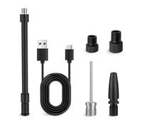Woowind Adaptador de válvula Presta y Schrader con cable USB, aplicación para coche, bicicleta, bola 1