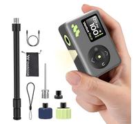 Woowind Inflador Bicicletas Inflador Electrico con Manómetro, Inflado Rápido 50s, 120 PSI, Mini Bomba de Aire Bicicleta, con válvulas Presta y Schrader para Todas Las Bicicleta