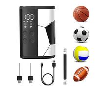 Woowind P101 Bomba de Fútbol Eléctrica, Inflador Eléctrica de Balones, Hinchador de Fútbol, Baloncesto, Pelotas, Recargable con Función De Batería Externa