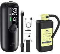 Woowind Tire Sealant Pro Sellador de Neumático + LP1 Compresor Aire Portatil 150PSI/10,3Bar Paquete