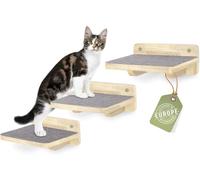 WOOWOOD Juego de 3 escaleras para gatos, escaleras para gatos, pared de escalada, escalera para gatos, escalera para gatos, escalada en la pared, XL