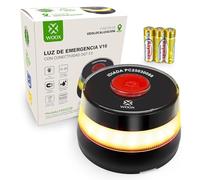 Woox Baliza V16 Homologada DGT con Geolocalización, Luz de Emergencia Coche Homologado con SIM y Datos Gratis hasta 2038, Certificado DGT 3.0, IP54, Sin Apps ni Suscripciones, Base Imantada