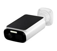 WOOX Camara Vigilancia WiFi Exterior Solar 2K 3MP, Camara IP Seguridad sin Cables con Bateria, Ángulo Amplio de 130°, Visión Nocturna a Color, Detección Humana, IP66, Compatible con Alexa y Google