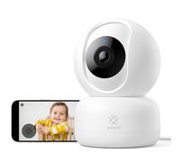 Woox Camara Vigilancia WiFi Interior, Camaras Vigilancia Domicilio de 360° con Detección de Movimiento/Seguimiento/Audio Bidireccional, Cámara Vigilancia Bebe con Visión Nocturna (R4040-V8)