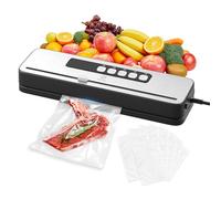 WOOX Envasadora al Vacío, Máquina Envasadora al Vacio Domestica Rápida y Compacta, Incluye 10 Bolsas, Alta Velocidad de Trabajo Continuo, para la conservación de alimentos secos y húmedos