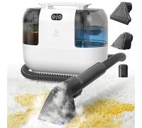 WOOX Limpiador Aspiradora de Tapicerias y Alfombras, con Vapor Caliente, 1700W, 15Kpa de Alta Succión, Diseño Compacto, Depósito de Agua Limpia 1200ml y Agua Sucia 750ml