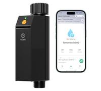 WOOX Programador de Riego WiFi Inteligente, Sin Hub Requerido 2,4GHz Controlador de Riego, App/Control por Voz, IP65 Impermeable Temporizador de Riego Automático con Retraso por Lluvia & Riego Manual