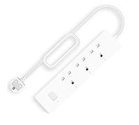 Woox R4055 UK Smart Power Strip 13A 3 puertos 2 USB (paquete de 1), 3 enchufes