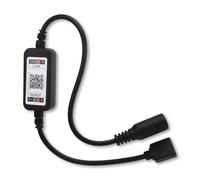 WOOXGEHM 2 Pcs LED Controlador, Tira de LED 5050 de Control LED de 4 Pines con Control de Aplicación, Botón Manual para Tira LED RGB DC 5 24V para Festival/Ktv/Gimnasio/Tiras LED para El Hogar
