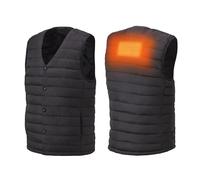 Woozoo ® by Ohyama, Chaleco calefactable / termico, Ligero y fino para mayor comodidad, 4 niveles de calor, de 38 a 53 ºC, Para hombre, talla L - Heated Vest HW-01 - Negro