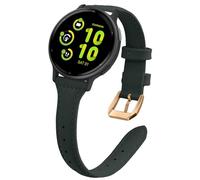 WoPail 20mm Correa Cuero Compatible con Garmin Forerunner 170/170 Music/Forerunner 70/Approach J1/Forerunner 570 42mm Mujer Suave Correas Reloj de Repuesto para Vivoactive 6/5 Verde