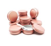 Wopanxye 12 tarros de aluminio de 1 onza y 30 ml, contenedor de maquillaje recargable de 30 g, tapa de rosca de 30 g, lata redonda de muestra, bote de viaje para cosméticos, bricolaje, bálsamo labial,