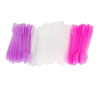 Wopanxye 50 mini espátulas de maquillaje desechables para máscara facial, crema facial, paquete de 50 mini cuchara cosmética de punta de plástico para mezclar el cuidado de la piel, muestreo,