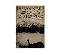 WOPIYNAG Lienzo decorativo para pared con texto en inglés "The Mountains Calling And I Must Go", 60 x 90 cm