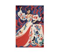 WOPIYNAG Póster de lienzo vintage de bailarines españoles para decoración de dormitorio, decoración de paisaje, regalo de 40 x 60 cm