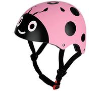 Wopohy Casco de Ciclismo para niños Casco de Ciclismo Casco de patineta Linda Mariquita para niños Ciclismo de patineta
