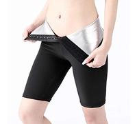 Wopohy Pantalones Cortos de Sudor de Sauna para Mujer, Pantalones de Entrenamiento para pérdida de Peso, Pantalones de Muslo para Adelgazar sin Costuras, Mallas Deportivas para Correr