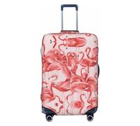 WOPQS Flamingo - Funda protectora elástica para equipaje para maletas de 45,7 a 81,3 cm, Black, S