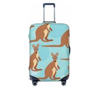 WOPQS Funny for Kangaroo Zoo - Funda protectora elástica para equipaje, para maletas de 18 a 32 pulgadas, Black, L