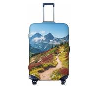 WOPQS Glacier National Park - Funda elástica para protección de equipaje para maletas de 18 a 32 pulgadas, Black, M