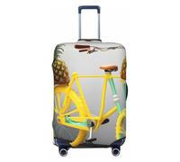 WOPQS Pineapple Bike - Funda protectora elástica para equipaje para maletas de 45,7 a 81,3 cm, Black, XL