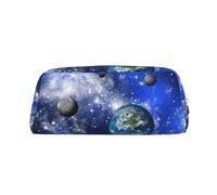 WOPQS Planet Galaxy - Estuche organizador multifuncional para lápices, suministros estéticos, estuche multifuncional, Silver, Talla única, Organizador de bolsas