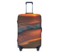WOPQS Sunset at The Beach - Funda elástica de protección para equipaje para maletas de 18 a 32 pulgadas, Black, XL
