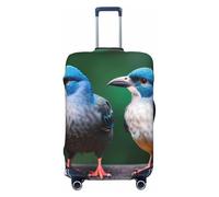 WOPQS Two Birds - Funda protectora elástica para equipaje para maletas de 45,7 a 81,3 cm, Black, XL