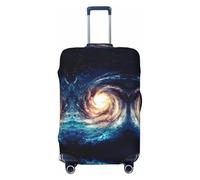 WOPQS Universe Milky Way Galaxy - Funda protectora elástica para equipaje, tapa de equipaje para maletas de 18 a 32 pulgadas, NEGRO, M