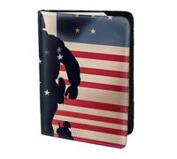 WOPQS US Military Soldiers Patriotic Memorial Day - Soporte para pasaporte de 5.5 pulgadas, accesorios de viaje, organizador de bloqueo de documentos