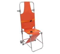 WOQLIBE Silla de transporte plegable de aluminio con 2 ruedas, para familias, escuelas, hospitales, bomberos, centros comerciales, capacidad de carga: 159 kg