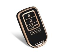 WORCAS Funda de TPU suave para llavero compatible con Honda Accord Civic CR-V CRV Pilot Passport Insight EX EX-L 5 botones sin llave llave control remoto llave inteligente (Blcak)