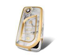 WORCAS Funda para llavero compatible con Toyota Avalon Camry Corolla Fortuner Highlander Levin RAV4 LE Sequoia Sienna Tacoma Tundra Yaris (patrón de tinta)