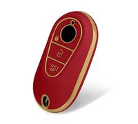 WORCAS Funda para llavero Mercedes Benz de TPU suave, compatible con Mercedes Benz 2020-2023 Clase S, Clase G, Clase E (rojo)
