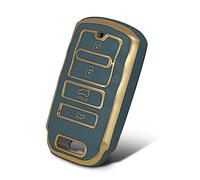 WORCAS Funda protectora de TPU inteligente para llavero compatible con Kia Cadenza 2014-2019, K900 K7 K9 2015-2018, accesorios remotos de entrada sin llave de 4 botones (gris)